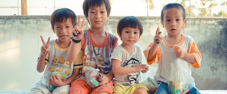 Orphans from Vinh Long Orphanage